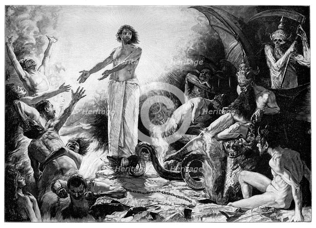 'Christ in Hades', 1899.Artist: JF Weber