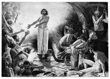 Christ in Hades 1899.Artist: JF Weber