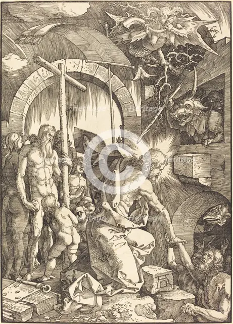 Christ in Limbo, 1510. Creator: Albrecht Durer.