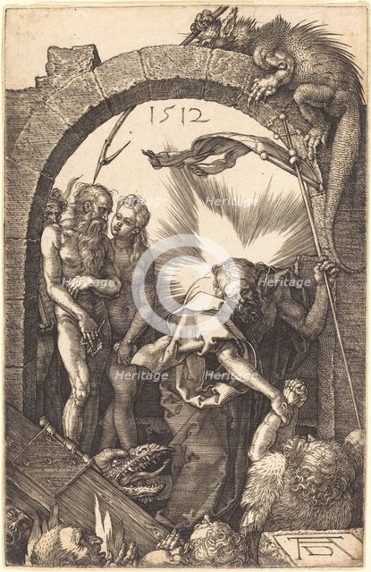 Christ in Limbo, 1512. Creator: Albrecht Durer.