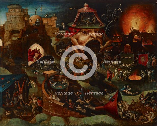 Christ in Limbo, about 1575. Creator: Workshop of Hieronymus Bosch.