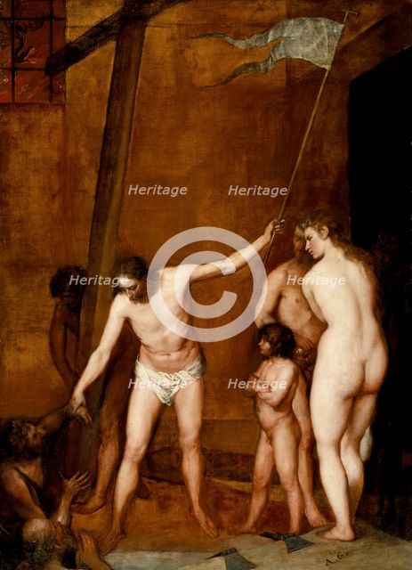 Christ in limbo, c1655. Creator: Alonso Cano.
