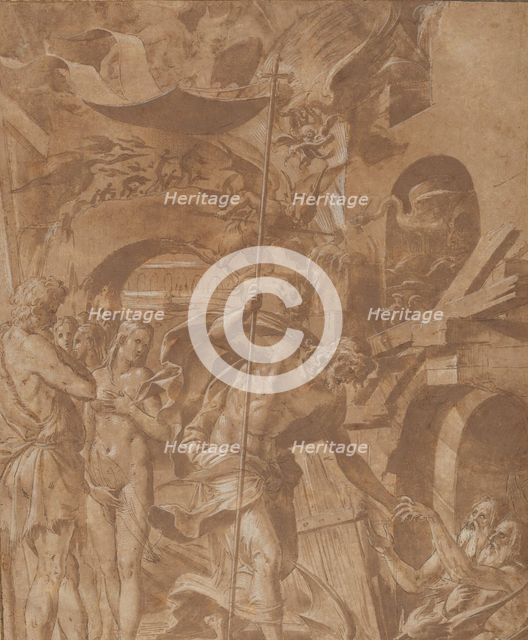 Christ in Limbo, ca. 1547-48. Creator: Luca Penni.