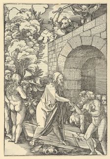 Christ in Limbo, from Speculum passionis domini nostri Ihesu Christi, 1507. Creator: Hans Schäufelein the Elder