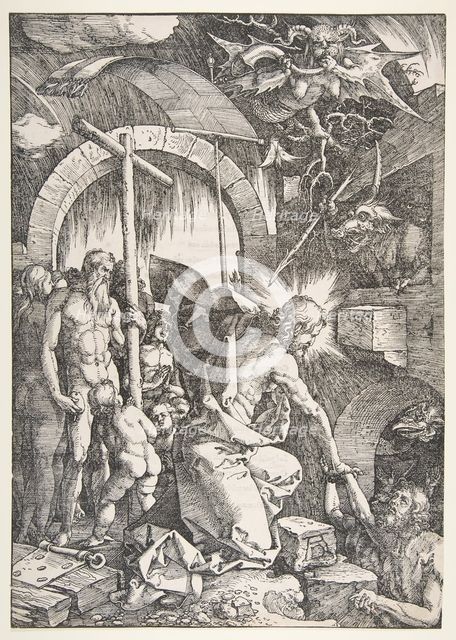 Christ in Limbo, from The Large Passion, edition 1511.n.d. Creator: Albrecht Durer.