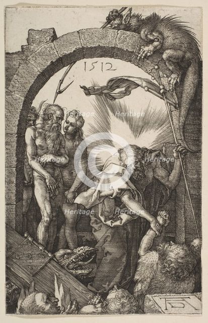 Christ in Limbo, from The Passion, 1512. Creator: Albrecht Durer.