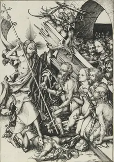 Christ in Limbo, late 15th century. Artist: Martin Schongauer