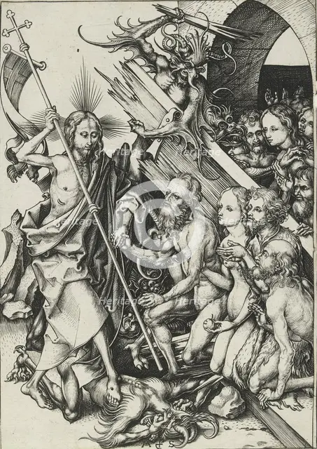 Christ in Limbo, late 15th century. Artist: Martin Schongauer.