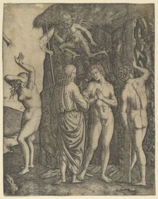 Christ in Limbo with Adam and Eve, ca. 1500-1534. Creator: Marcantonio Raimondi