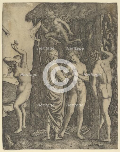 Christ in Limbo with Adam and Eve, ca. 1500-1534. Creator: Marcantonio Raimondi.