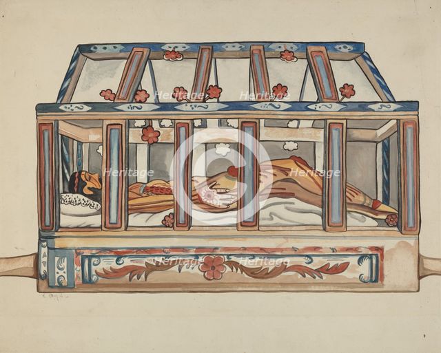 Christ in Sepulchre, 1935/1942. Creator: E. Boyd.