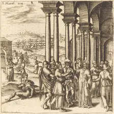 Christ in the Temple, probably c. 1576/1580. Creator: Leonard Gaultier