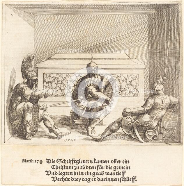 Christ in the Tomb, 1548. Creator: Augustin Hirschvogel.