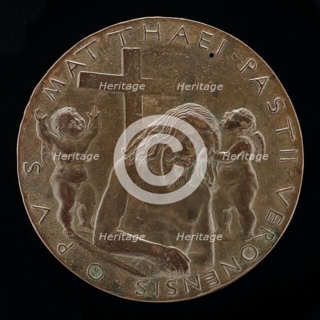 Christ in the Tomb [reverse], 1446/1450. Creator: Matteo di Andrea de Pasti.