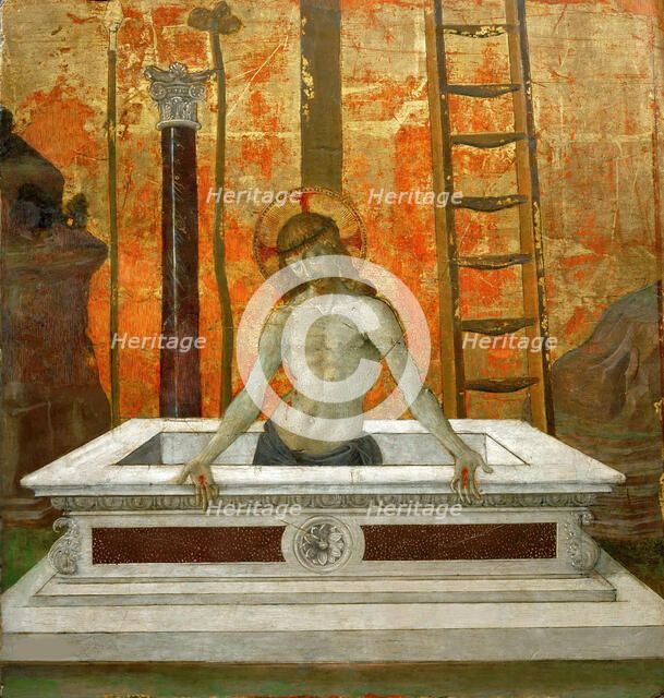 Christ in the Tomb, Third Quarter of 15th century. Creator: Perugino (ca. 1450-1523).