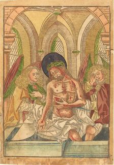 Christ in the Tomb with Two Angels, 1490/1500. Creator: Unknown