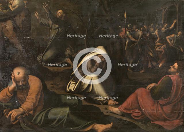 Christ in the Garden of Gethsemane, 1565. Creator: Lambert van Noort.