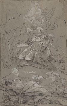 Christ in the Garden of Gethsemane, 1712-62. Creator: Paul Troger