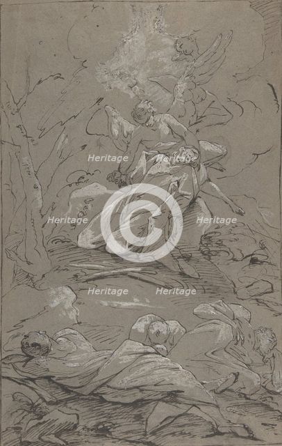 Christ in the Garden of Gethsemane, 1712-62. Creator: Paul Troger.