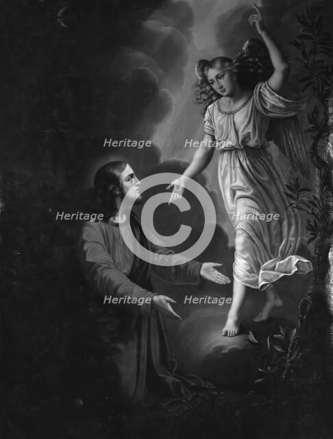 Christ in the Garden of Gethsemane, 1829. Creator: Carl Christian Seydewitz.