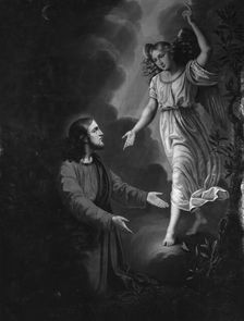 Christ in the Garden of Gethsemane, 1829. Creator: Carl Christian Seydewitz