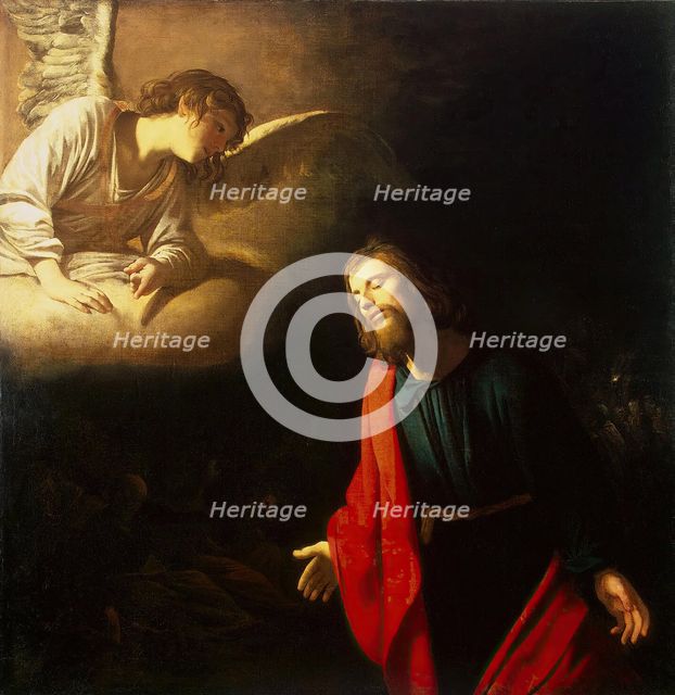 Christ in the Garden of Gethsemane (The Agony in the Garden), 1617. Creator: Gerrit van Honthorst.