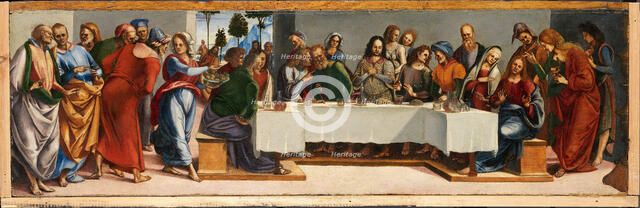 Christ in the house of the Pharisee Simon, c.1489. Creator: Signorelli, Luca (around 1441-1523).