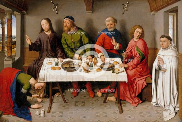 Christ in the House of Simon the Pharisee, c. 1450. Artist: Bouts, Dirk (1410/20-1475)