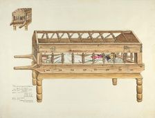 Christ in the Sepulchre, 1937. Creator: Eldora P. Lorenzini