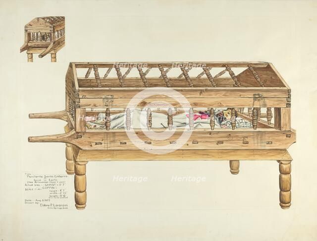 Christ in the Sepulchre, 1937. Creator: Eldora P. Lorenzini.