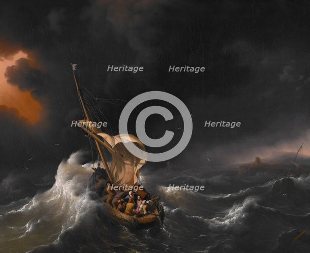 Christ in the Storm on the Sea of Galilee, 1695. Creator: Ludolf Backhuysen I.