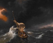 Christ in the Storm on the Sea of Galilee, 1695. Creator: Ludolf Backhuysen I