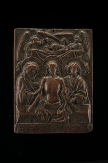 Christ in Tomb with Virgin and Saint John, 15th century. Creator: Unknown