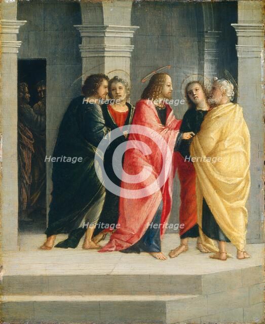 Christ Instructing Peter and John to Prepare for the Passover, 1504. Creator: Vincenzo Civerchio.