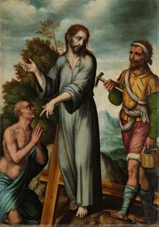 Christ Justifying his Passion, c1565. Creator: Luis de Morales