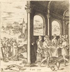 Christ Journeying to the House of a Pharisee, probably c. 1576/1580. Creator: Leonard Gaultier