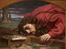 Christ Kissing the Cross, 1897-1898. Creator: Florian Cynk