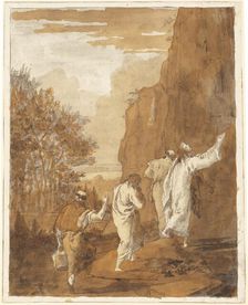 Christ Leading Peter, James, and John to the High Mountain for the Transfiguration, 1785/1795. Creator: Giovanni Battista Tiepolo
