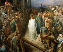 Christ Leaving the Praetorium (Christ quittant le prétoire), Between 1874 and 1880. Creator: Doré, Gustave (1832-1883)