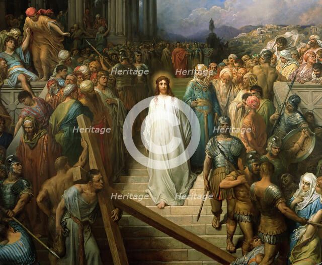 Christ Leaving the Praetorium (Christ quittant le prétoire), Between 1874 and 1880. Creator: Doré, Gustave (1832-1883).