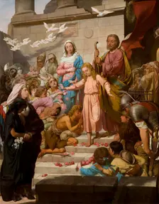 Christ Leaving the Temple, c1870. Creator: Feliks Szynalewski