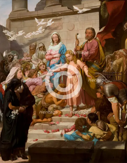 Christ Leaving the Temple, c1870. Creator: Feliks Szynalewski.