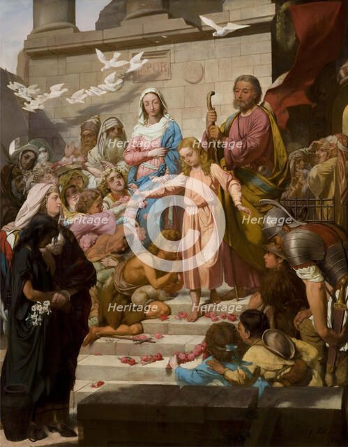 Christ Leaving the Temple, c1870. Creator: Feliks Szynalewski.