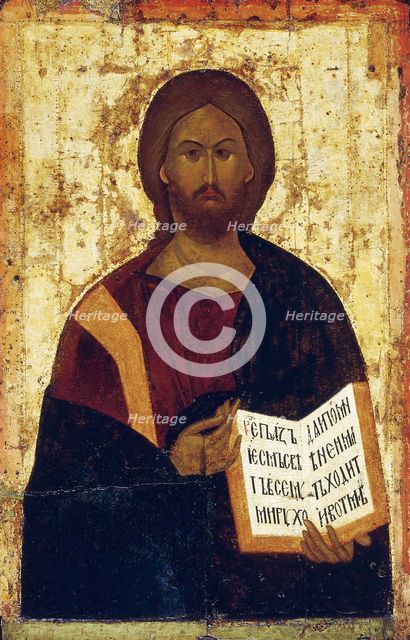 Christ Pantocrator, 1387-1395.  Creator: Byzantine icon.
