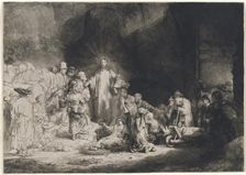 Christ Preaching (The Hundred Guilder Print), c. 1643/1649. Creator: Rembrandt Harmensz van Rijn