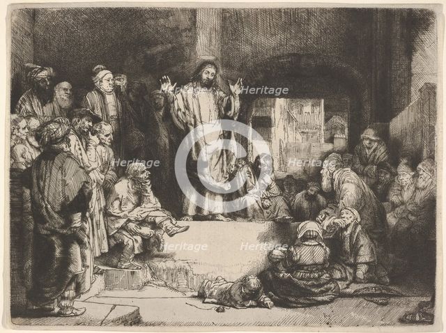 Christ Preaching, called La Petite Tombe, ca. 1657. Creator: Rembrandt Harmensz van Rijn.
