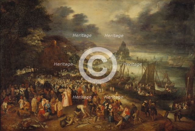 Christ Preaching from the Boat, 1606. Creator: Jan Brueghel the Elder.