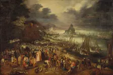 Christ Preaching from the Boat, 1606. Creator: Jan Brueghel the Elder
