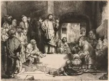 Christ Preaching (La petite Tombe), c. 1652. Creator: Unknown