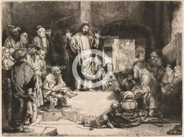 Christ Preaching (La petite Tombe), c. 1652. Creator: Unknown.